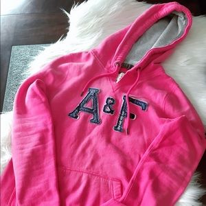 🌸A&F pink cute hoodies , good condition